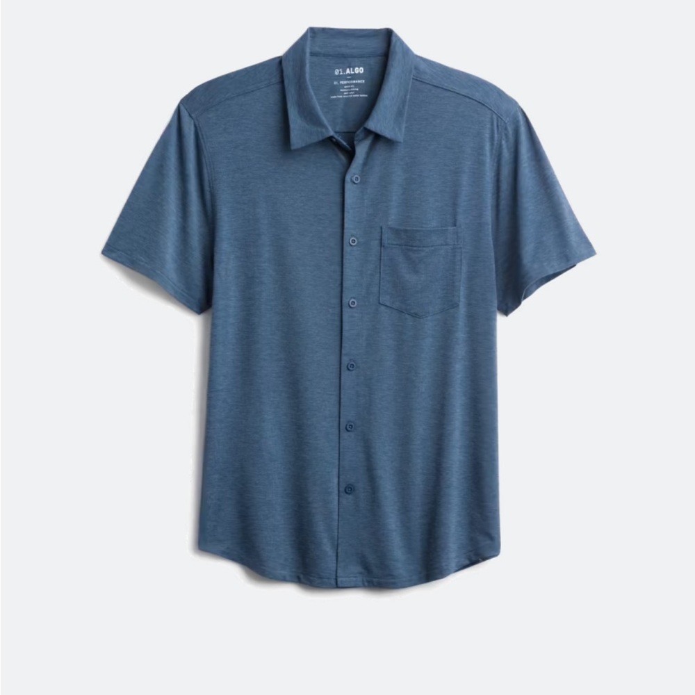 01.ALGO | Algoflex Kevin Short Sleeve Performance Knoven Shirt
